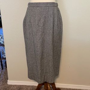 Vintage Christy Hall wool blend pencil skirt